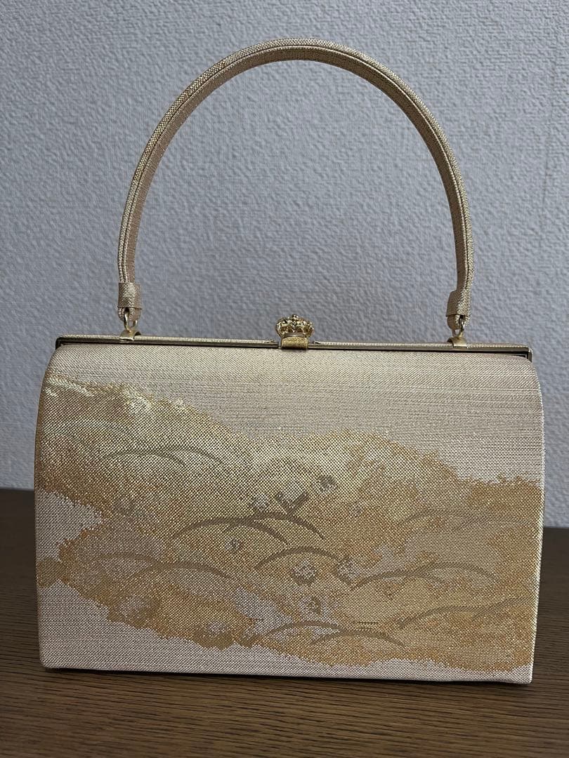 留め袖用バッグと草履、扇子セット　結婚式