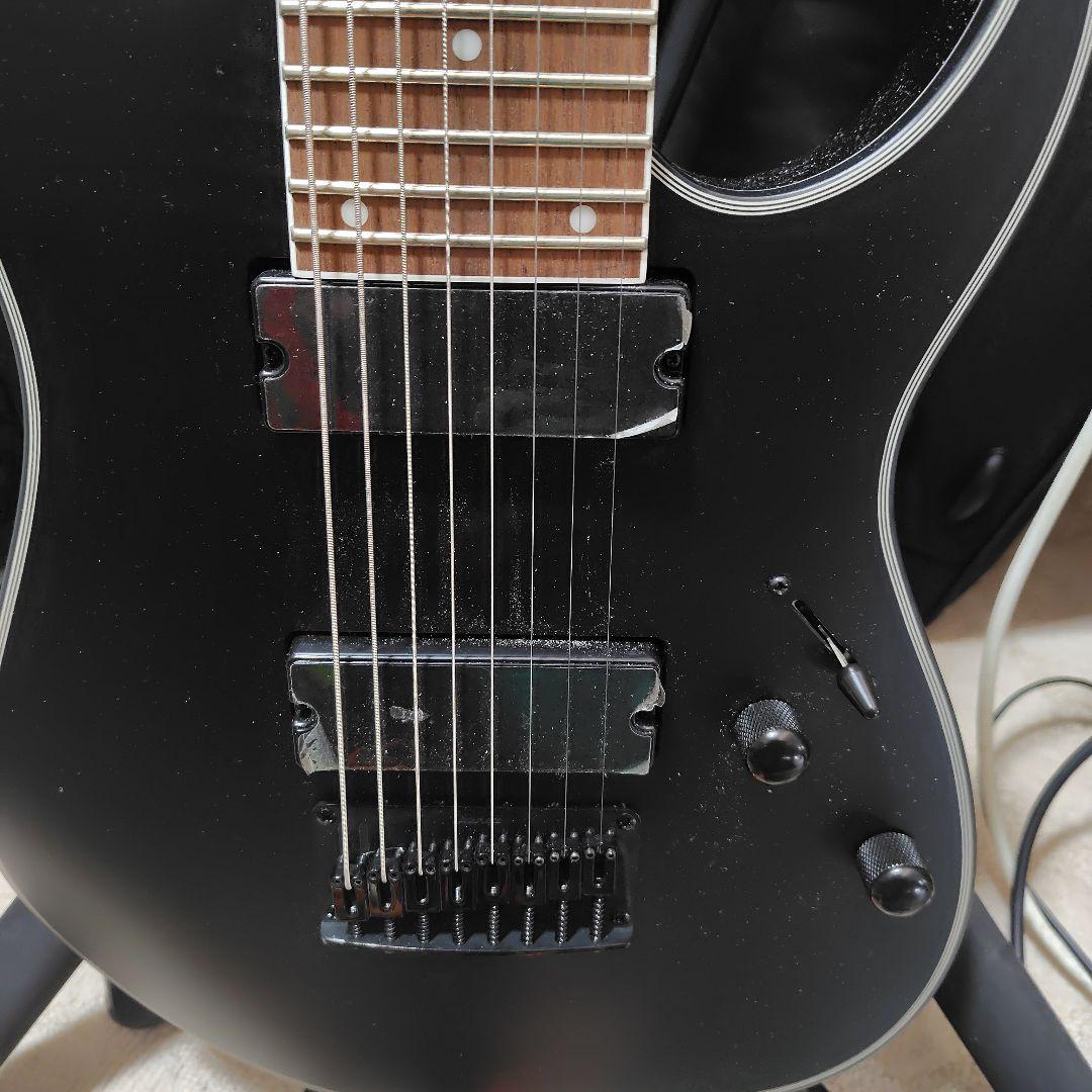 Ibanez8弦 エレキギター ブラック 24フレット