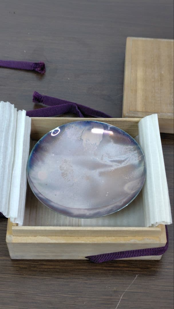 純銀製 小皿（刻印あり）