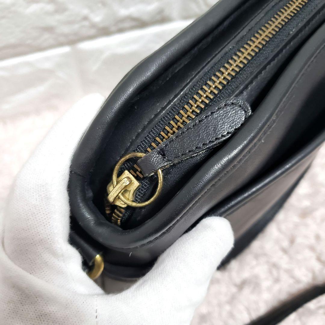 オールドコーチ COACH オールレザー ラウンドアーチショルダーバッグ 美品