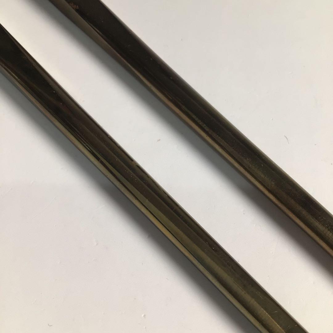 Ｍ４５５　火箸　『般若勘渓造』『南鐐』『鳥頭』『飾火箸』　共箱　茶道具