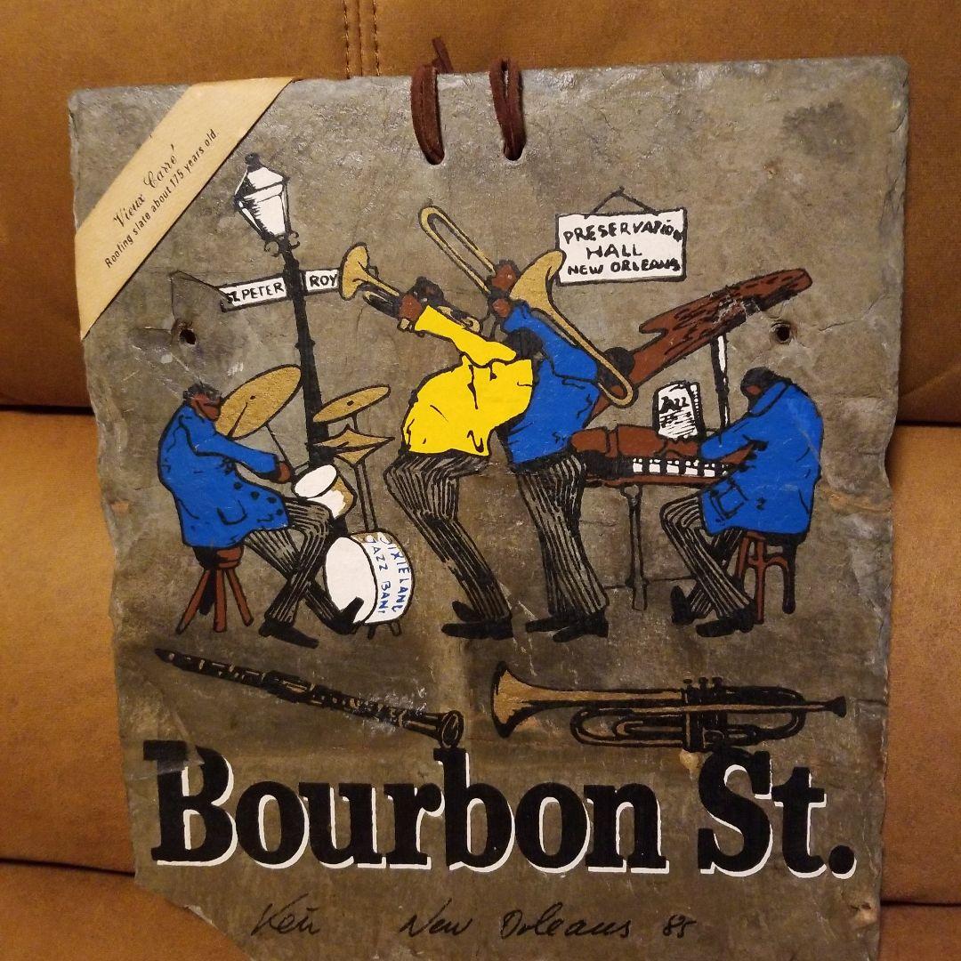 Bourbon St. スレートアートプレート 1987年