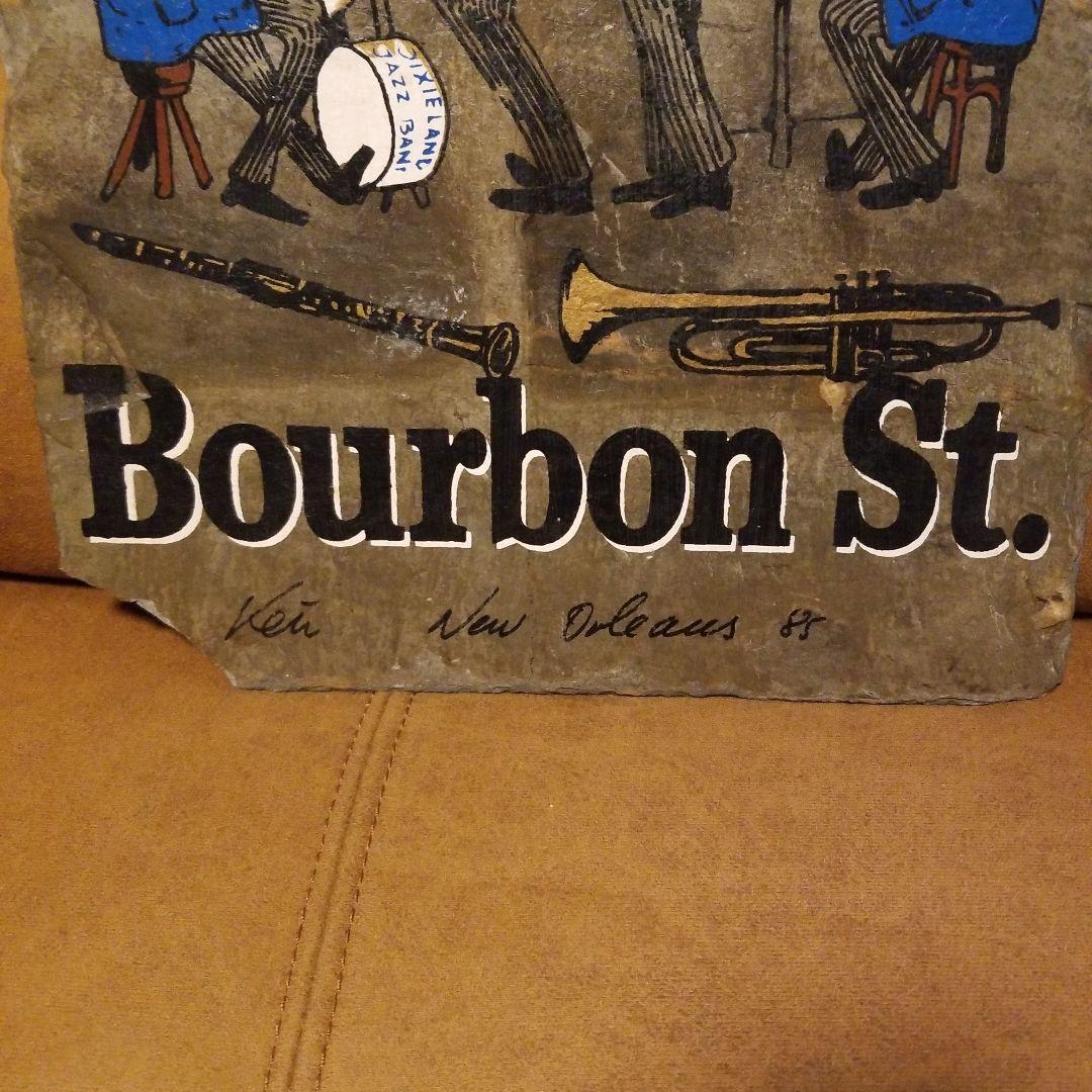 Bourbon St. スレートアートプレート 1987年