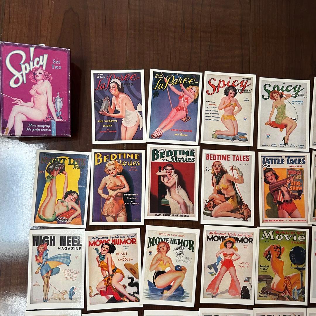 3156：希少 1930年代 雑誌の表紙カードセット ピンナップ コレクション