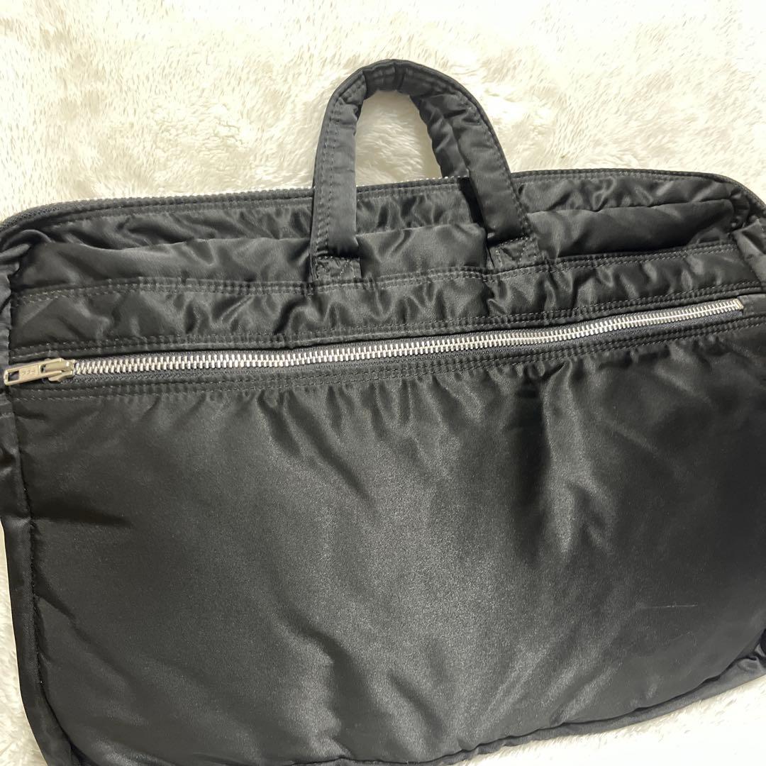 【美品 】PORTER TANKER 2WAYブリーフケース ブラック ナイロン