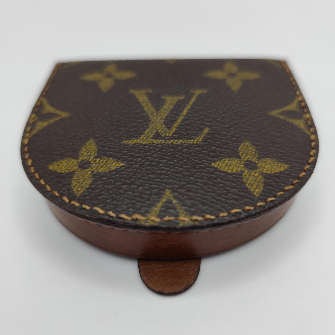 鑑定済美品 ルイヴィトンモノグラムポルトモネキュヴェットケースM61960