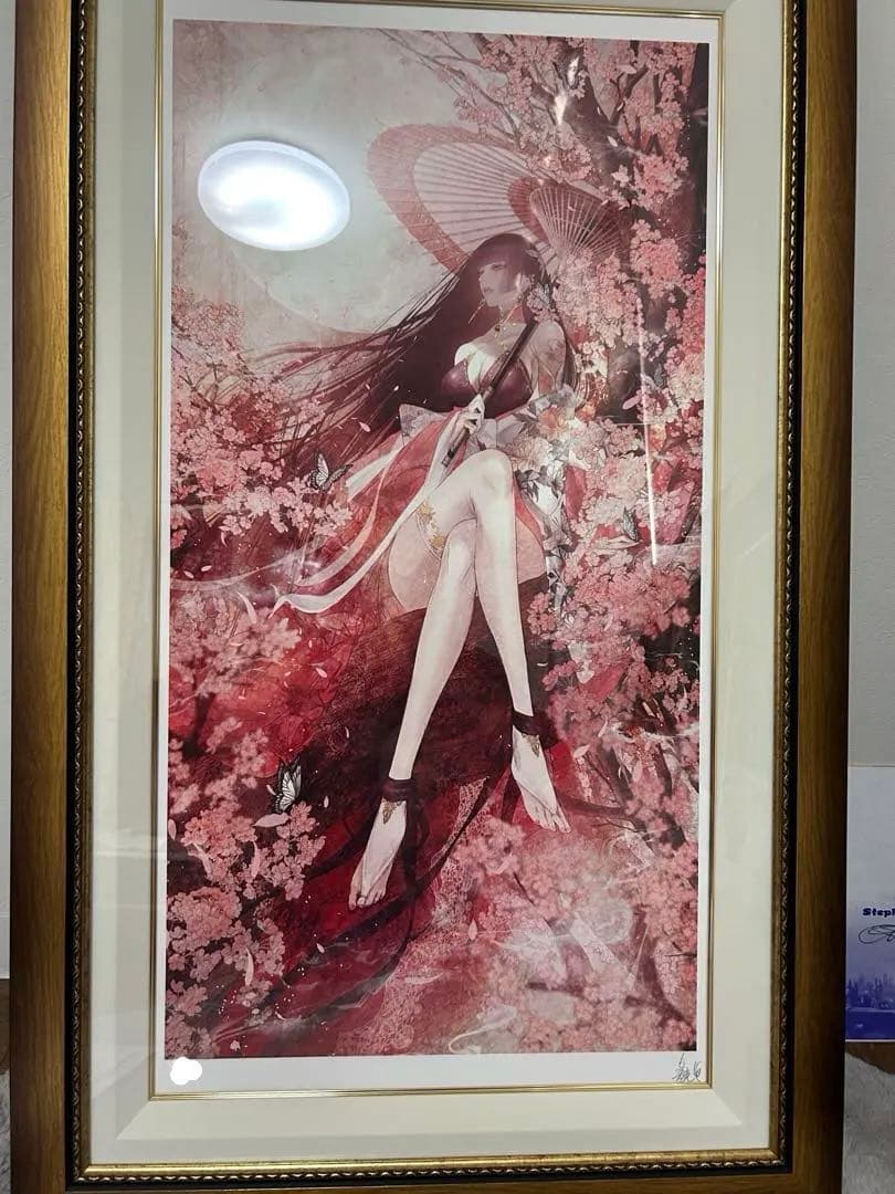 皐月恵　桃源郷　No1桁　版画　技法ジグレ