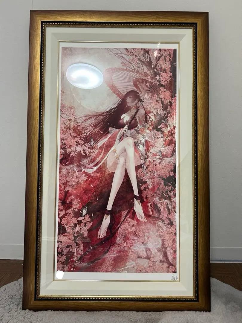 皐月恵　桃源郷　No1桁　版画　技法ジグレ