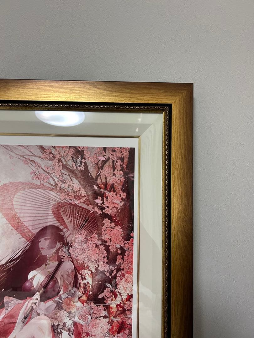 皐月恵　桃源郷　No1桁　版画　技法ジグレ