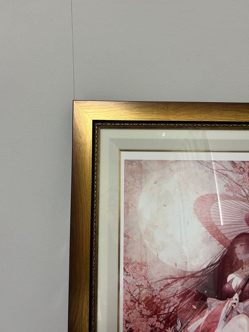 皐月恵　桃源郷　No1桁　版画　技法ジグレ