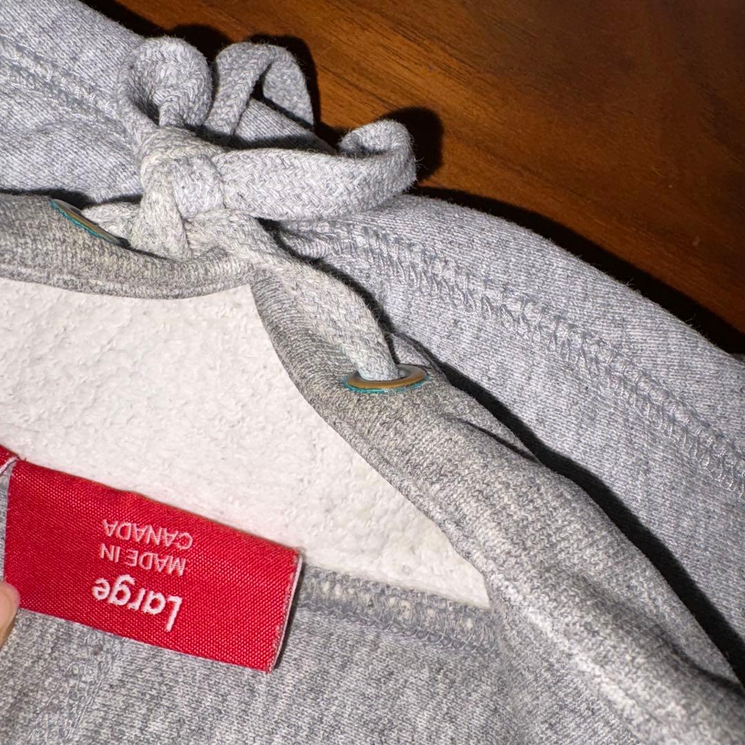 Supreme クロスロゴ フーディ グレー