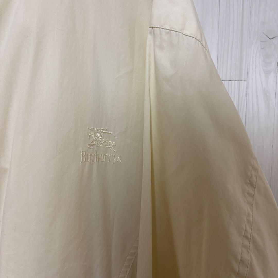 90s Burberrys スイングトップ ハリントンジャケット ホワイト 刺繍