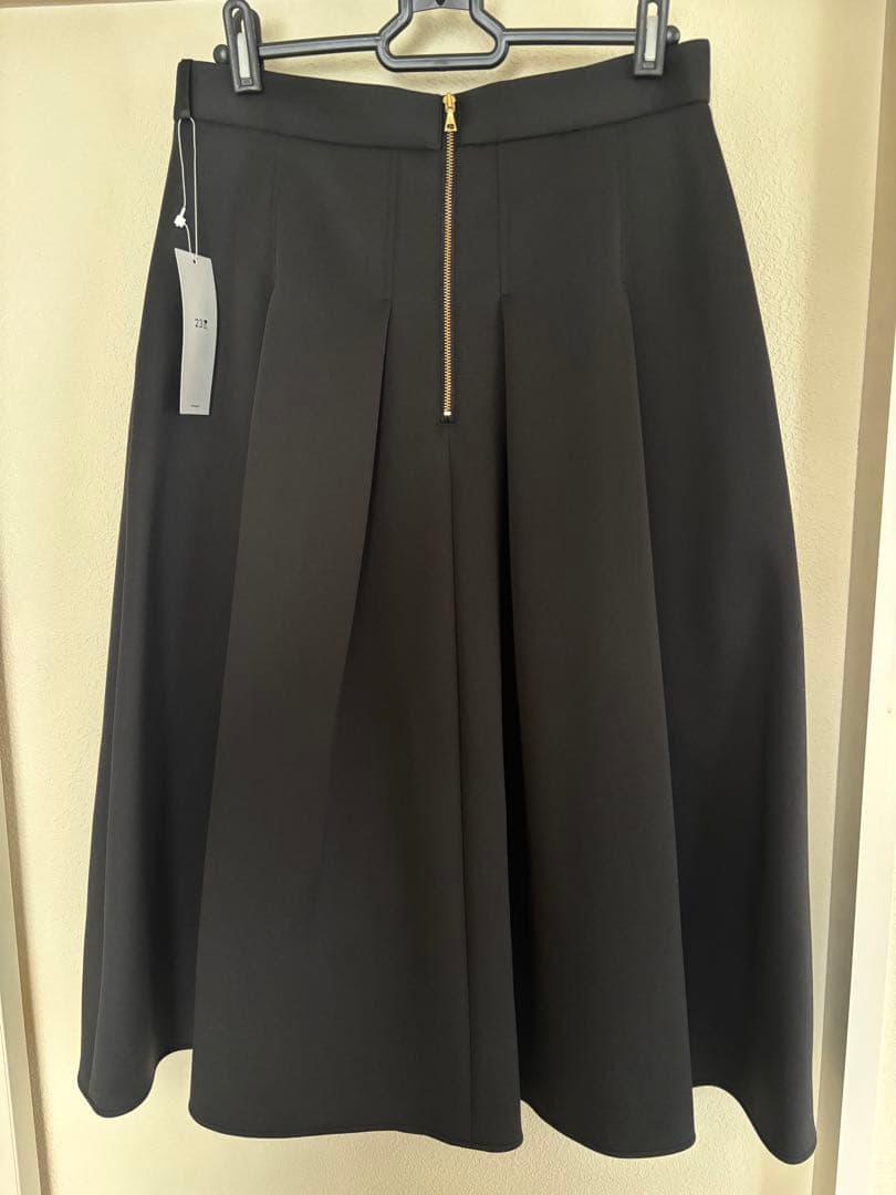 23区 【洗える】ネオプレーンジャージー タック スカート