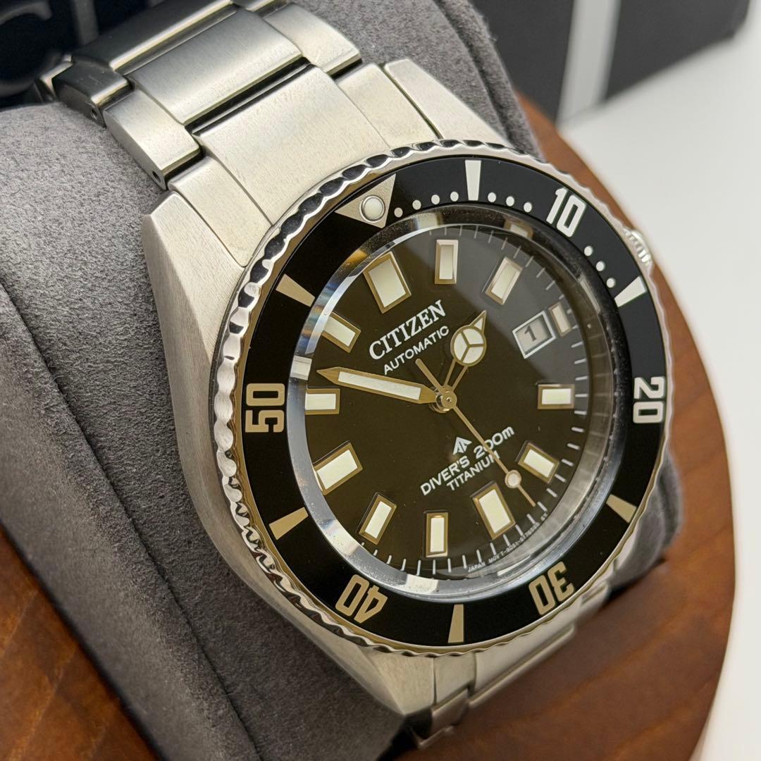 【極美品】シチズン　プロマスター　自動巻　チタンベルト　NB6021-17E