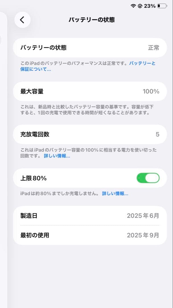 iPad本体 iPad mini A17PRO 128GB Wi-Fi MXN63J/A