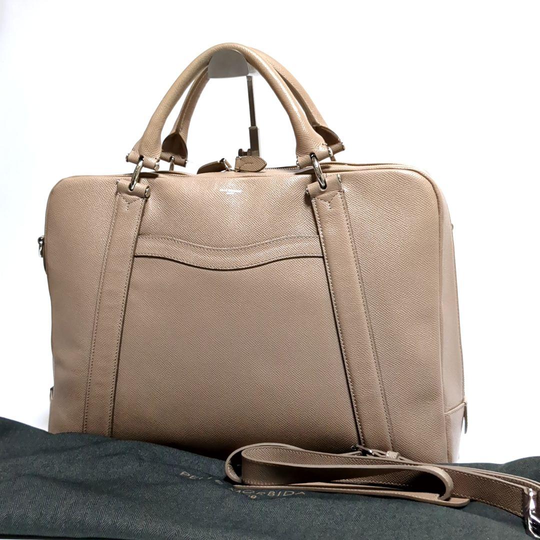 ✨ペッレモルビダ✨DECK9 ビジネスバッグ トープ 2way レザー ロゴ