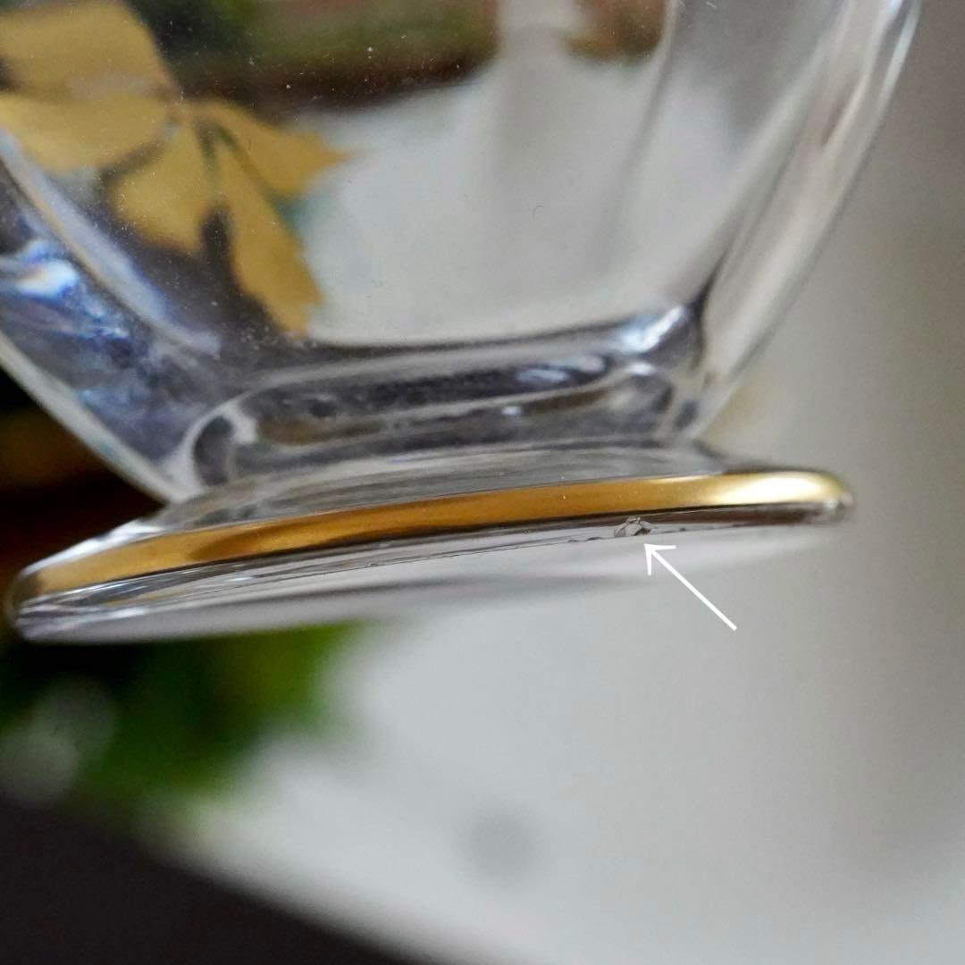 24金＆エナメル彩★オールドバカラ★ジャポニズム★取っ手付きデカンタ★希少サイズ