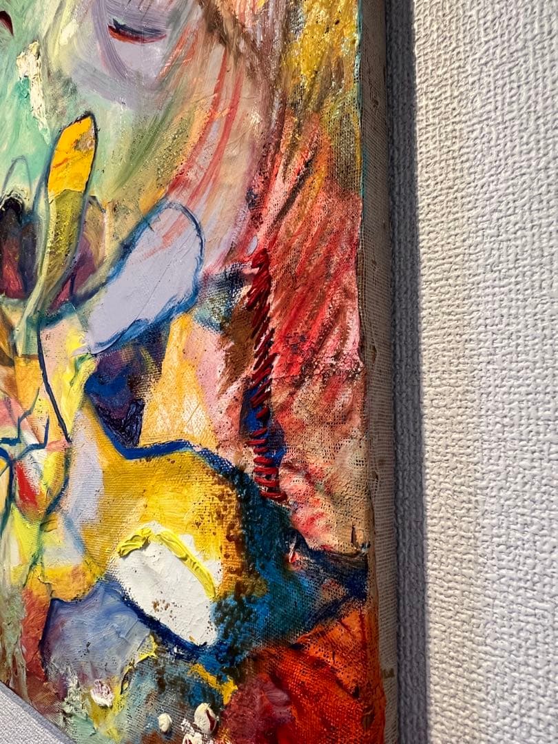 【F30号】私とめぞん oil painting 絵画 油絵 原画