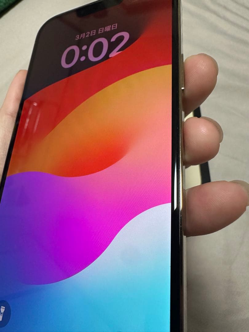 美品 Apple iPhone 13 ProMax ゴールド　本体256G