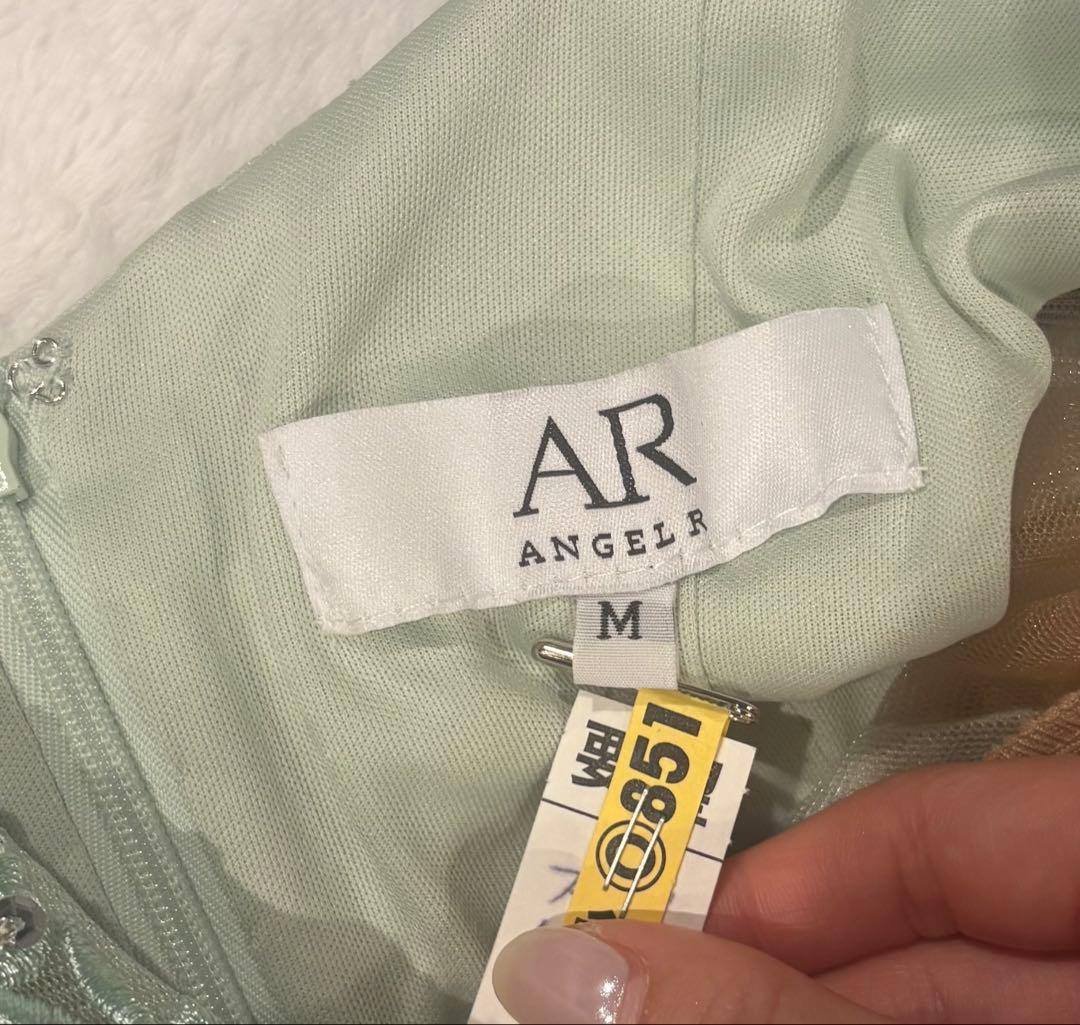 エンジェルアールビジューレース×シースルータイトミニドレスクリーニング済ほぼ新品