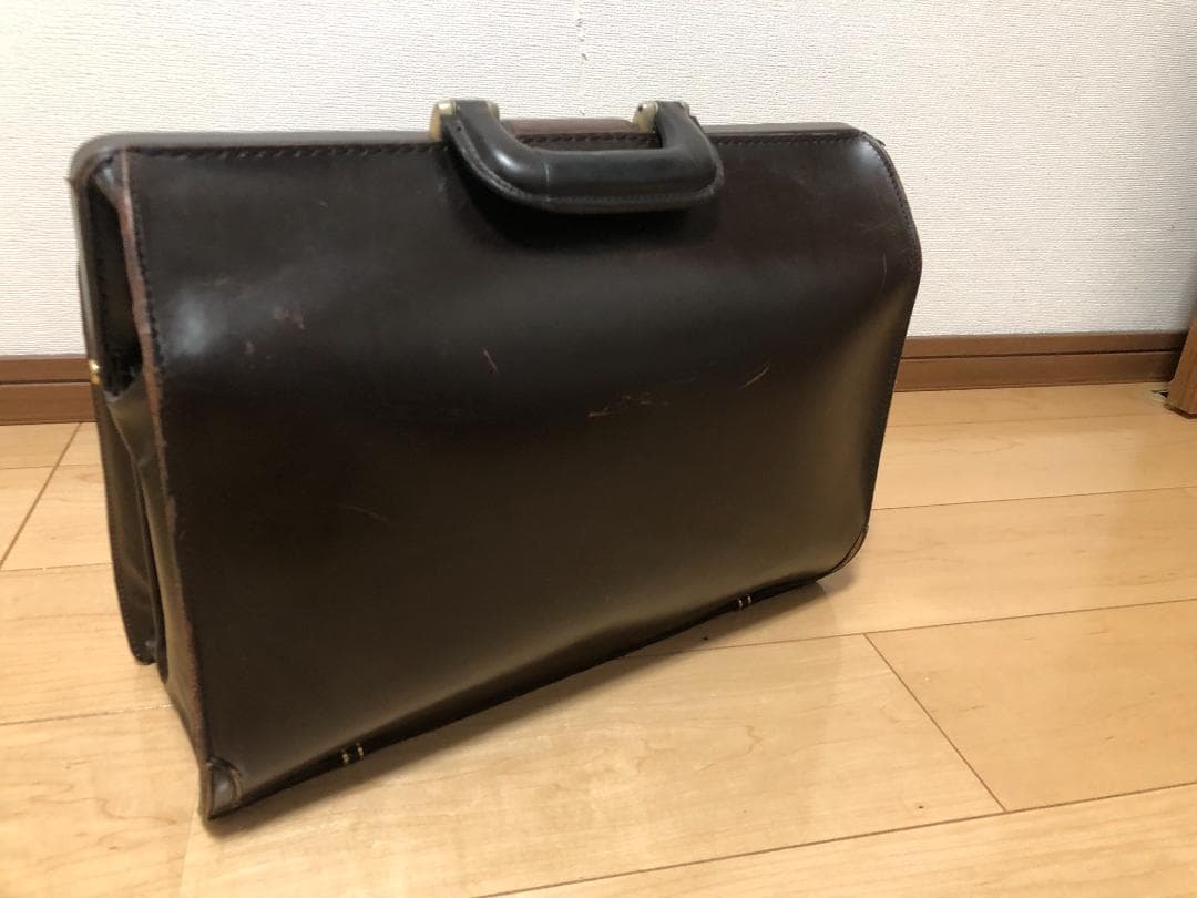 ココマイスター COCOMEISTER 3つマチ ダレスバッグ ダークブラウン