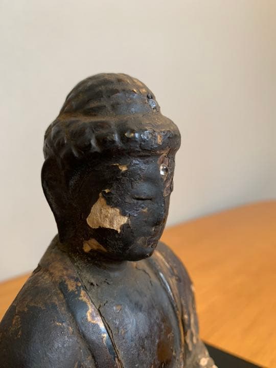 木彫　江戸期　釈迦如来坐像（阿弥陀如来像）古美術　骨董品