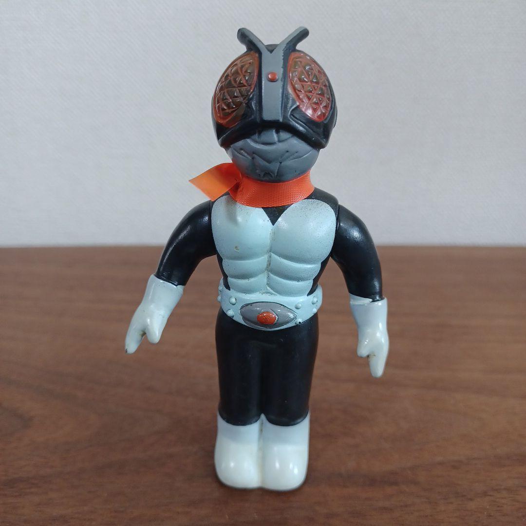 当時物　「仮面ライダー面取れ」激レアな指人形ミニソフビフィギュア