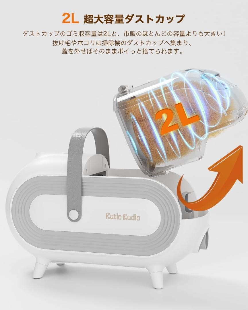 ペット用バリカンセット 犬猫通用 ペットグルーミングセット 8in1