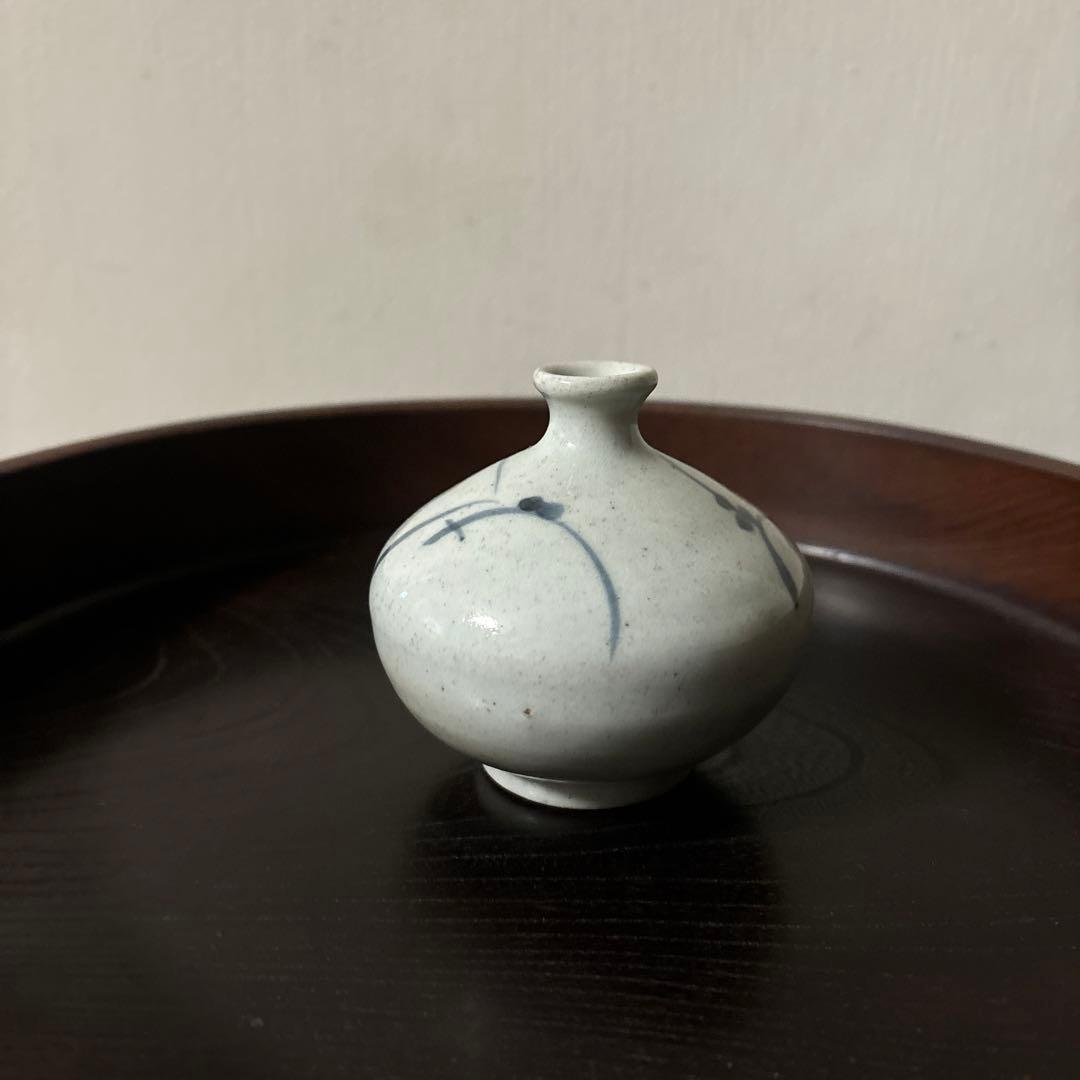 古伊万里染付油壷　③江戸時代　骨董　民芸　古道具　アンティーク検:白洲正子　李朝