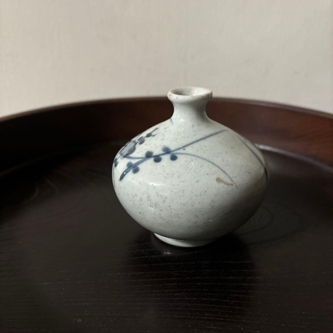 古伊万里染付油壷　③江戸時代　骨董　民芸　古道具　アンティーク検:白洲正子　李朝