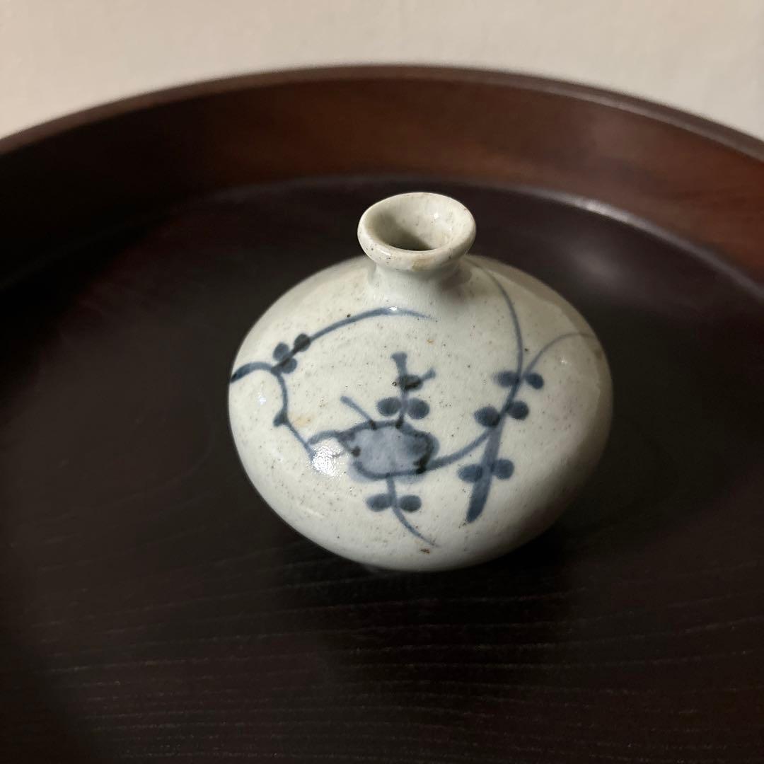 古伊万里染付油壷　③江戸時代　骨董　民芸　古道具　アンティーク検:白洲正子　李朝