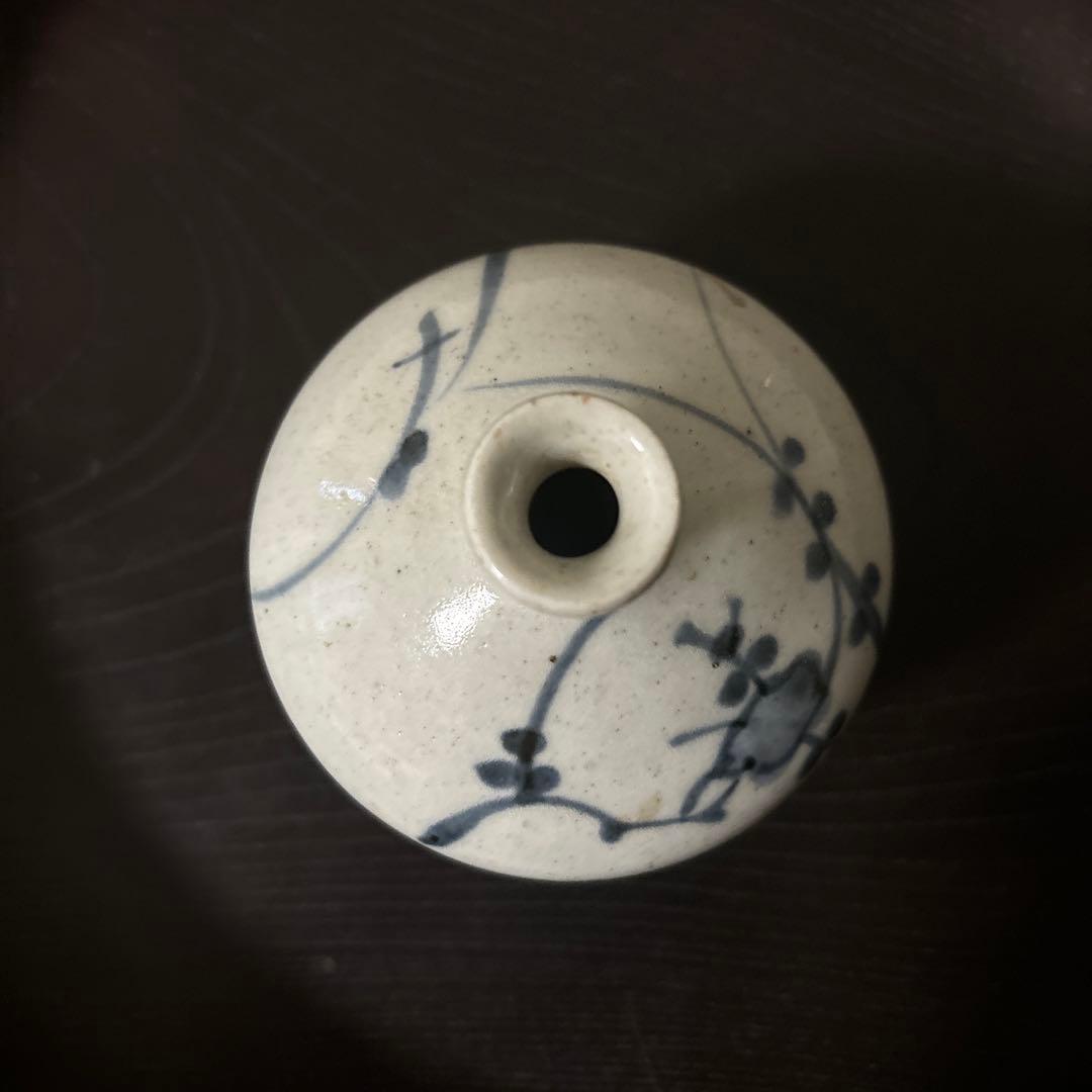 古伊万里染付油壷　③江戸時代　骨董　民芸　古道具　アンティーク検:白洲正子　李朝