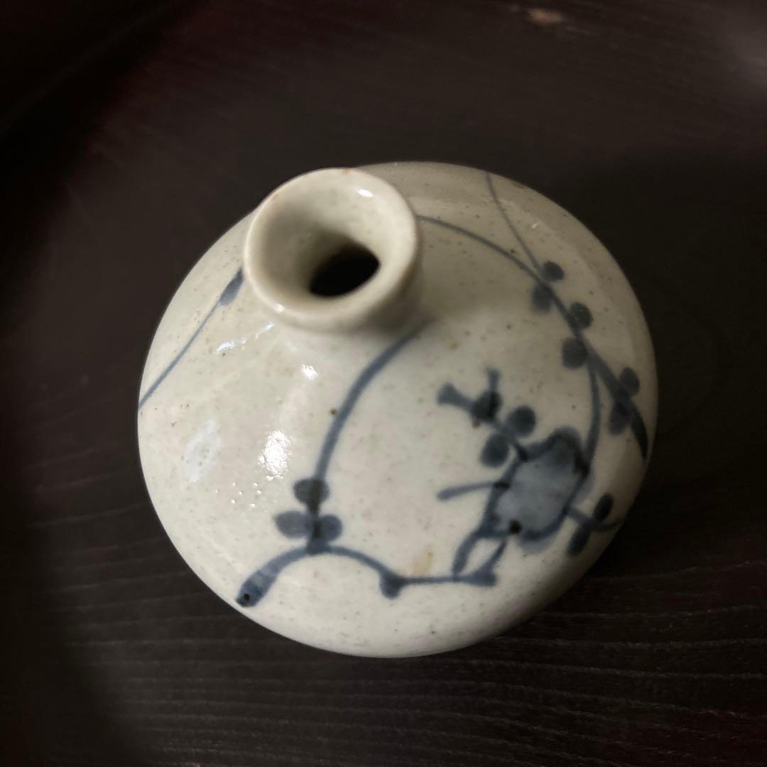 古伊万里染付油壷　③江戸時代　骨董　民芸　古道具　アンティーク検:白洲正子　李朝