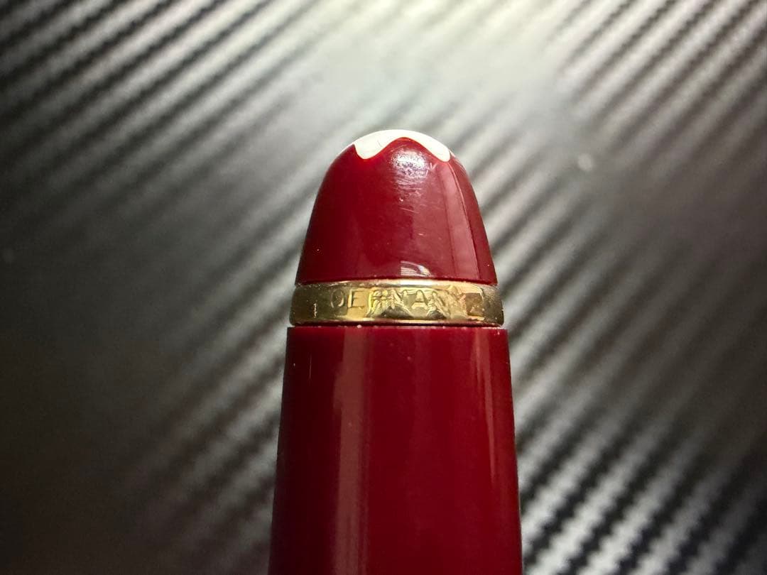 美品 モンブラン マイスターシュテュック 144 ボルドー 全金 F 万年筆