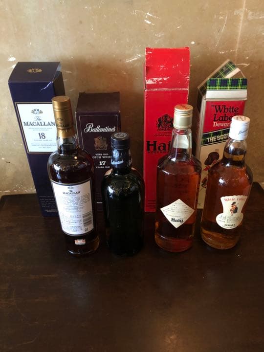 マッカラン18年バランタイン17 ヘイグ　デュワーズ4本セット