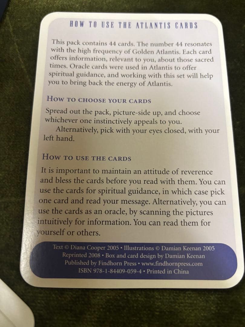 廃盤激レアダイアナクーパー アトランティス ユニコーン オラクルカード