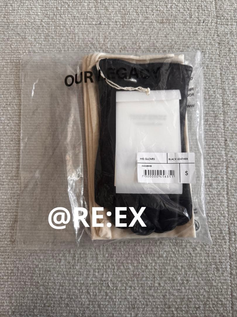 OUR LEGACY His Globe Ssize black 新品未開封