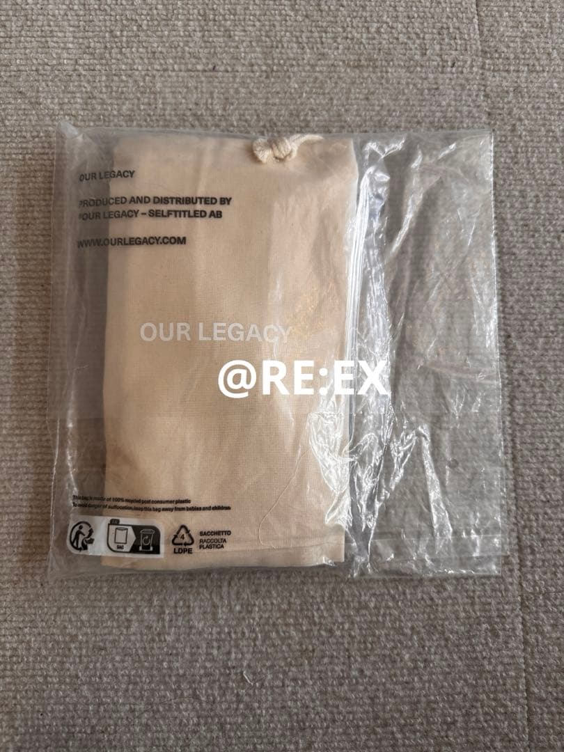 OUR LEGACY His Globe Ssize black 新品未開封