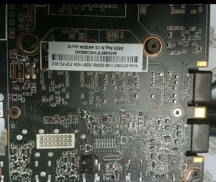 GTX1080ti GPU 11gb 箱無し