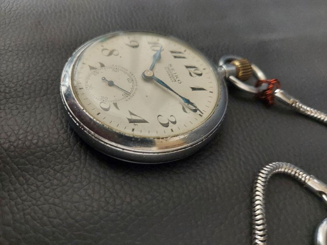 ★国鉄『SEIKO 手巻き懐中時計/ホイッスル』鉄道グッズ2点セット/ジャンク品