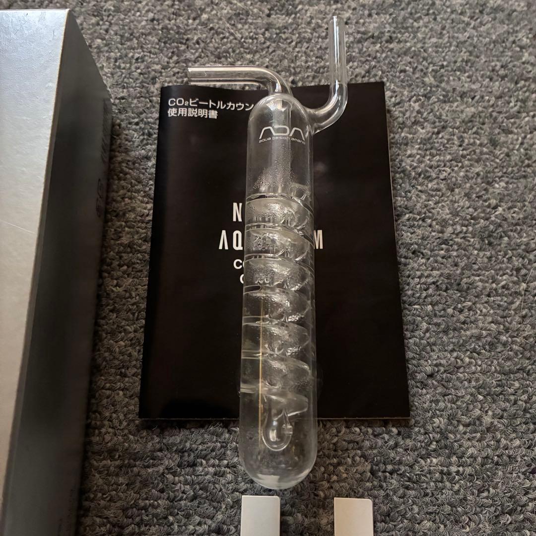 ADA CO2 ビートルカウンター　カボーションルビー　パレングラス　セット
