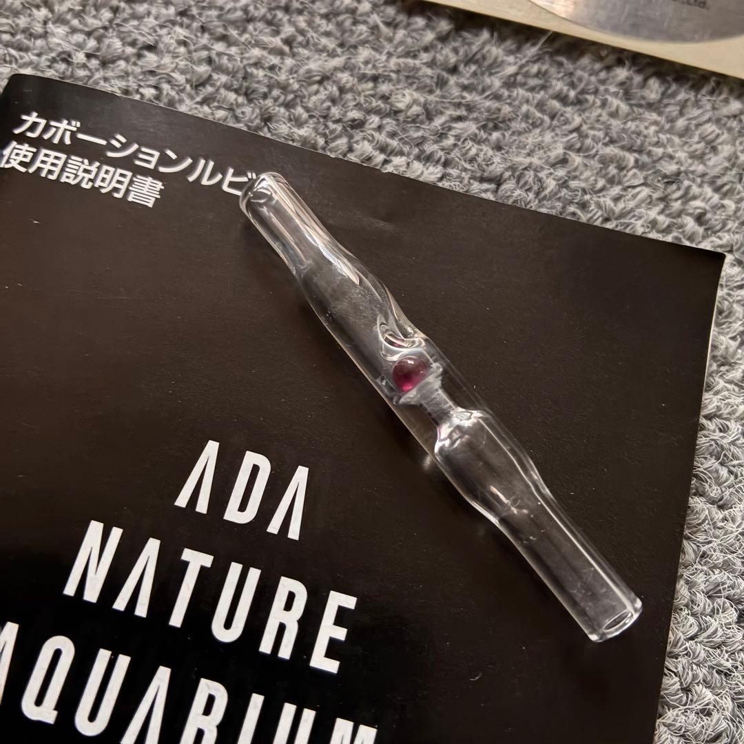 ADA CO2 ビートルカウンター　カボーションルビー　パレングラス　セット