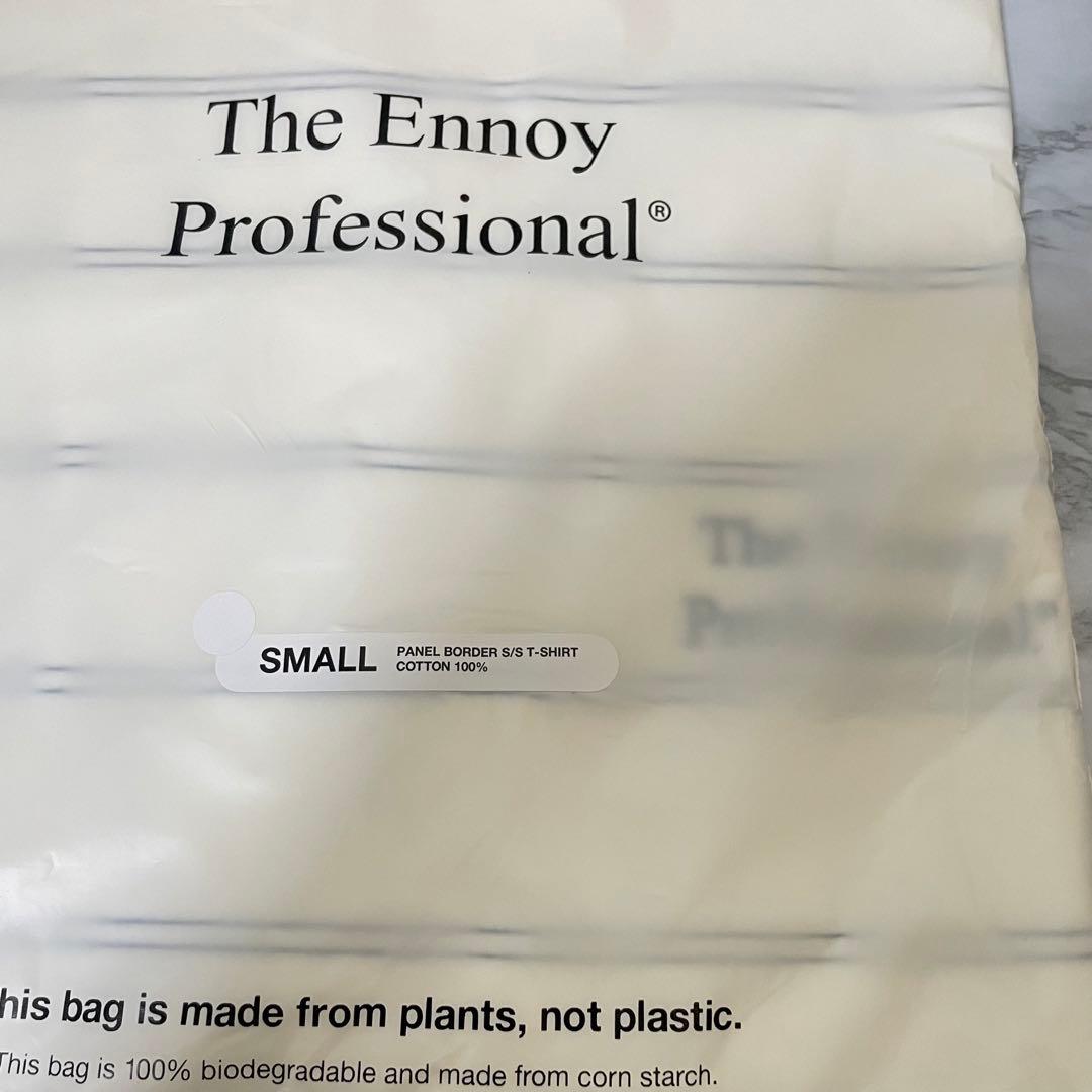 ENNOY PANEL BORDER S/S T-SHIRT （White）