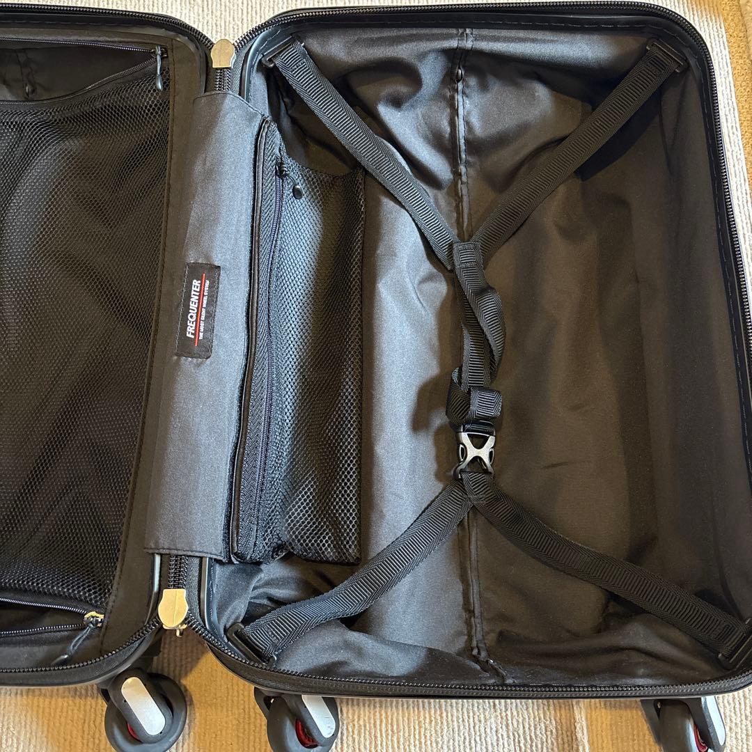 フリクエンターWAVE スーツケース静音キャリー　 ブラック機内持ち込みサイズ