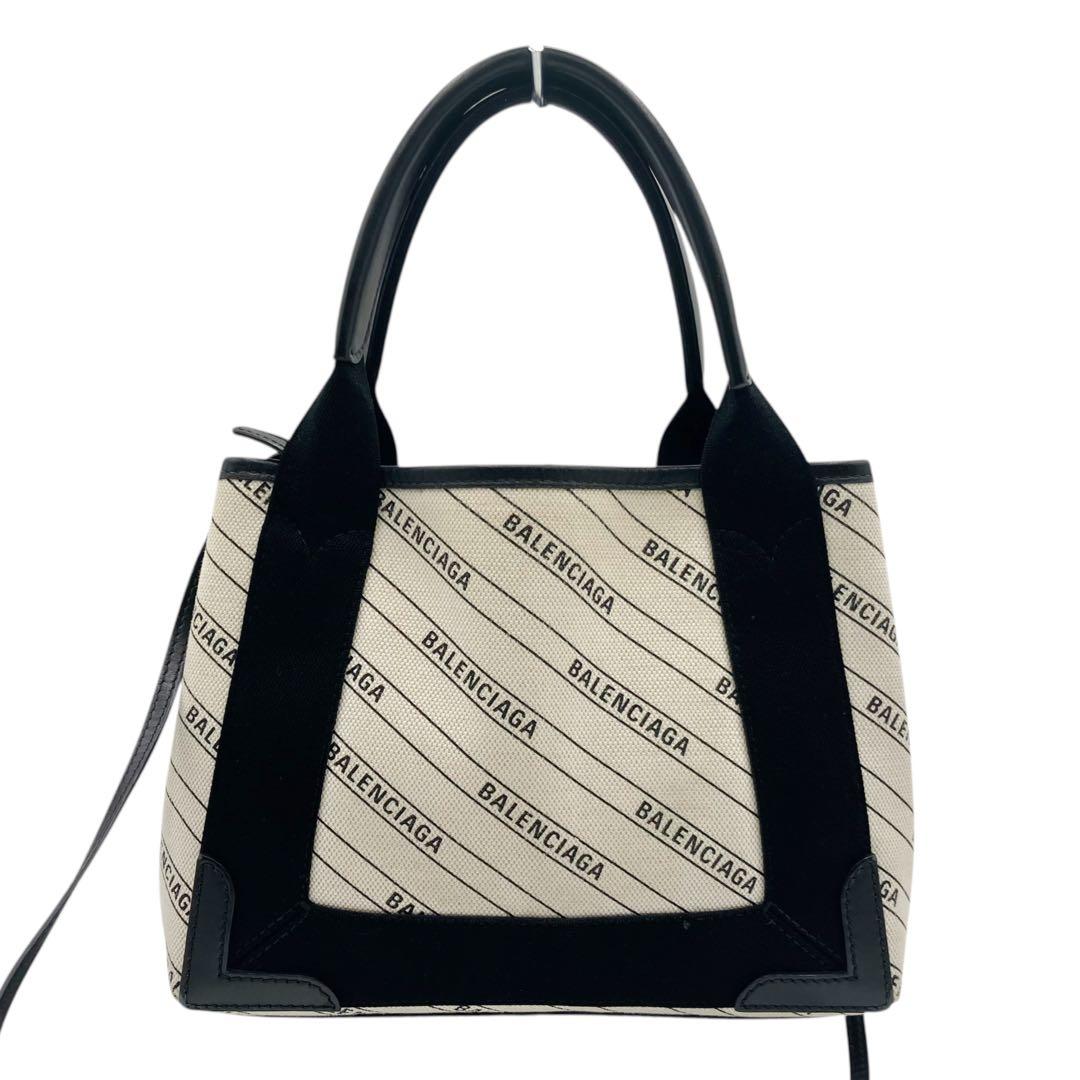 ⭐️美品⭐️ バレンシアガ ネイビーカバスXS 総柄 2way ハンドバッグ