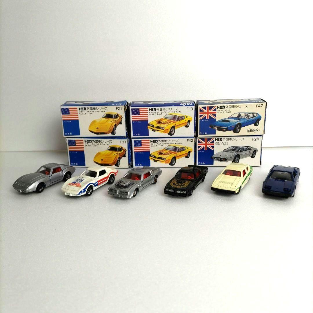 トミカ日本製 コルベット トランザム ロータス 外国車シリーズ　6台セット