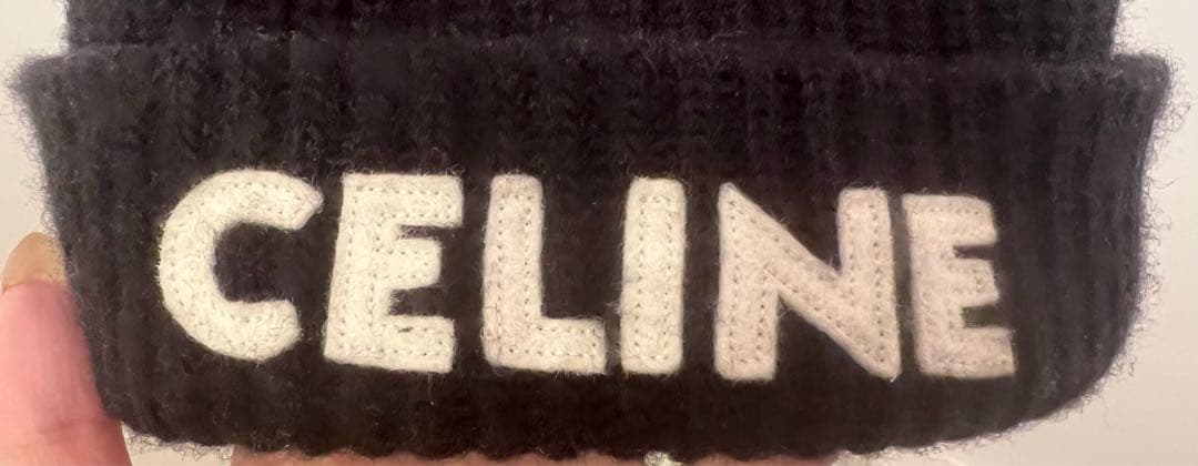 最安値！CELINE ブラック ニット帽