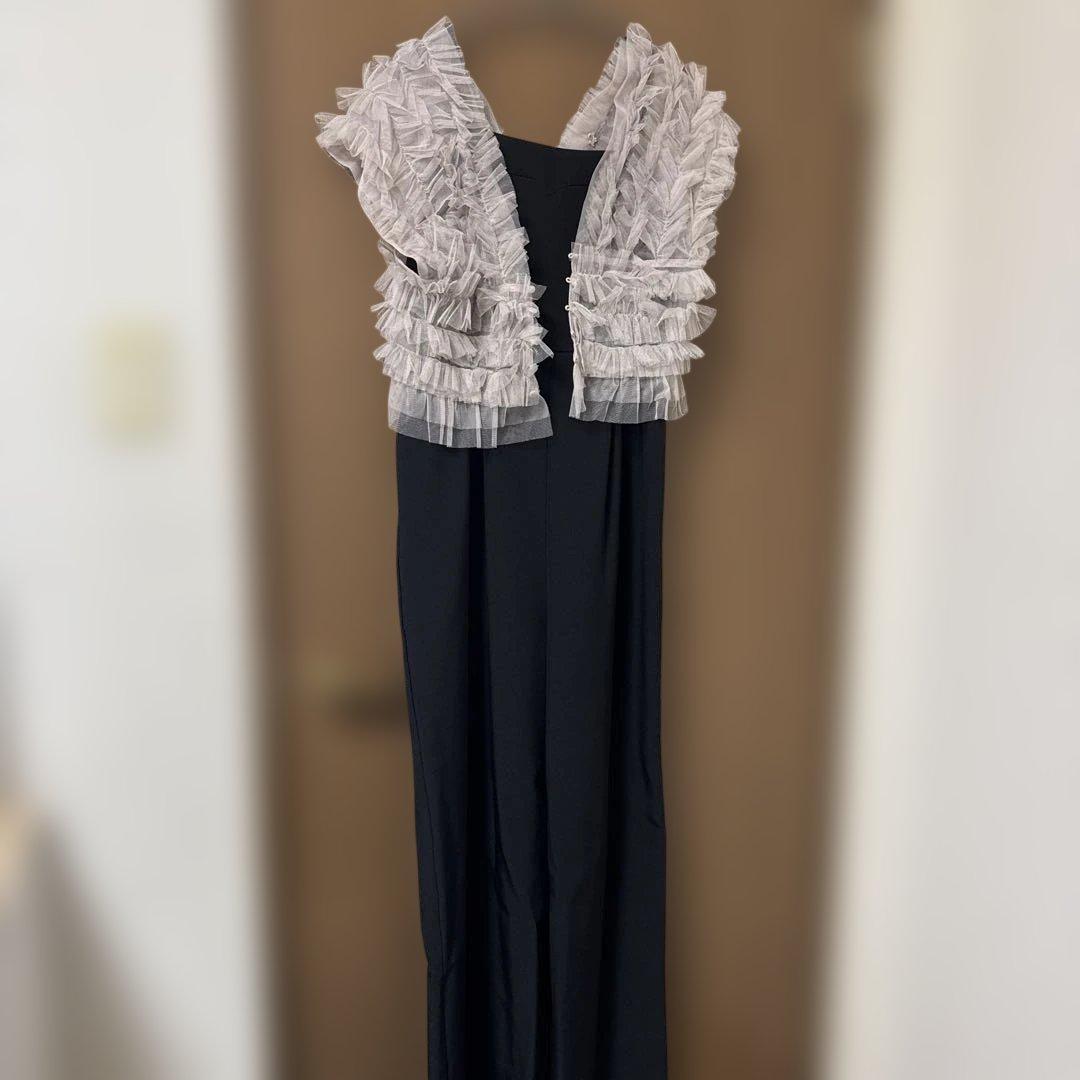 nianaチュールベストオールインワンドレスパンツドレス