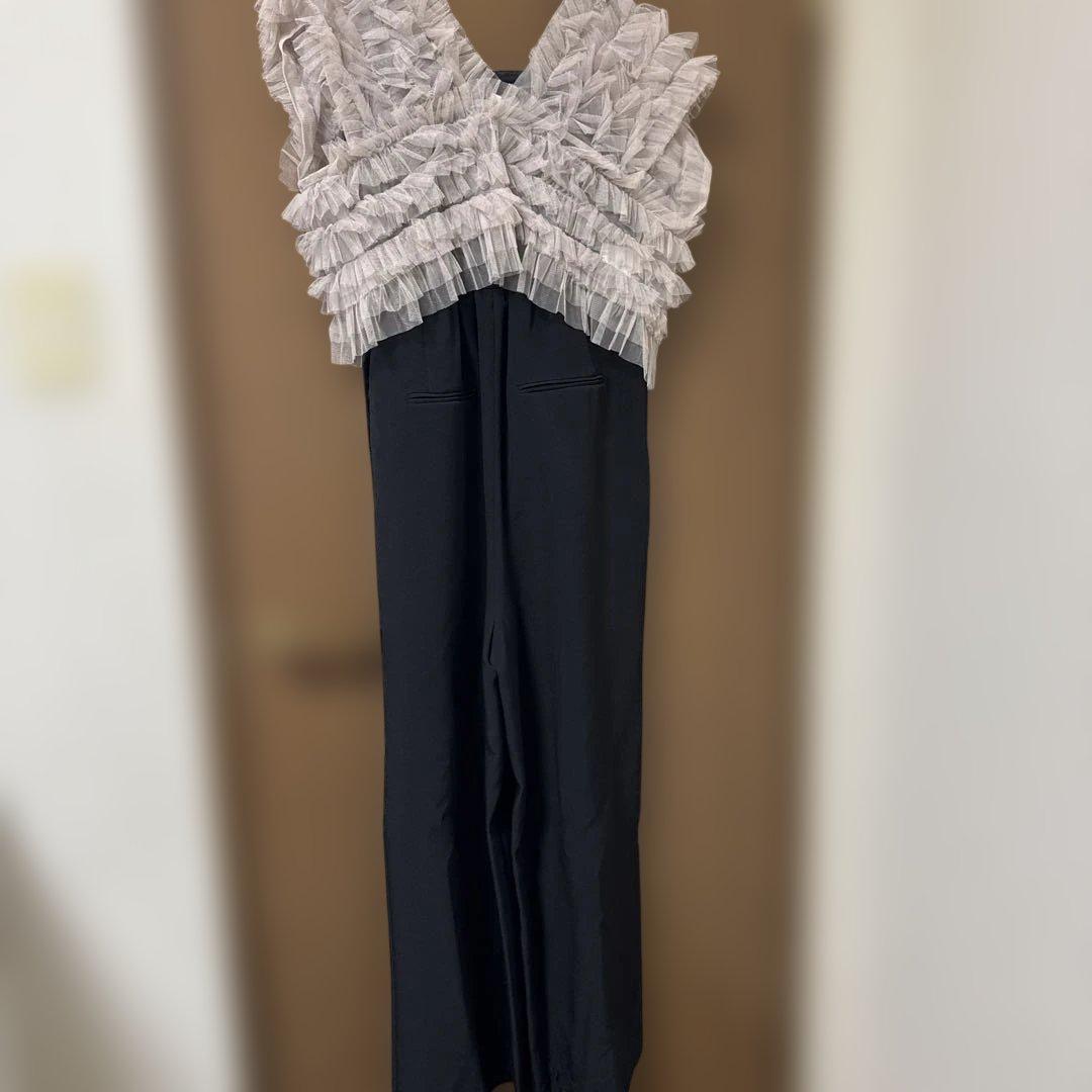nianaチュールベストオールインワンドレスパンツドレス
