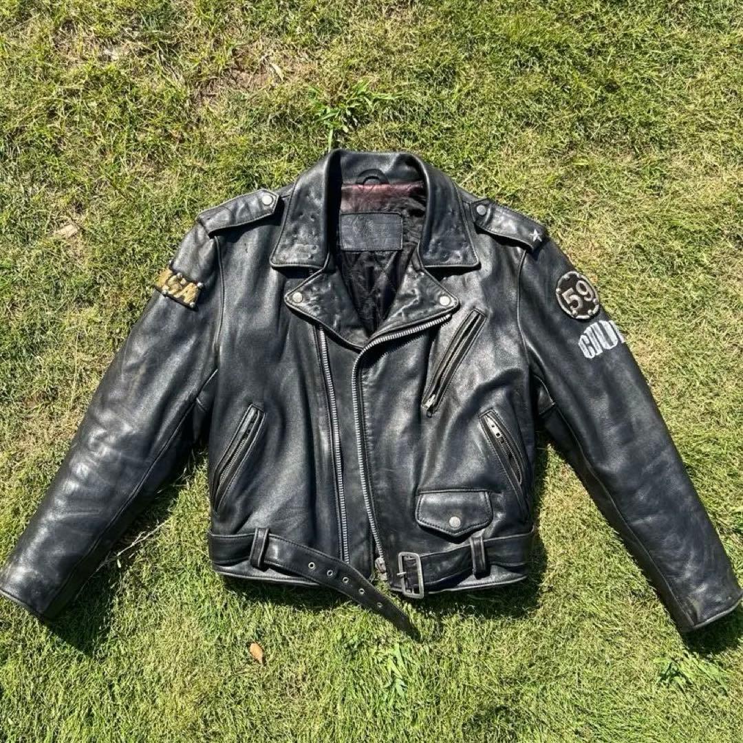 ダブルレザージャケット　ライダース　Blanded garments